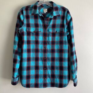 J Crew Re-Imagined Shacket Plaid Shirt Size XS